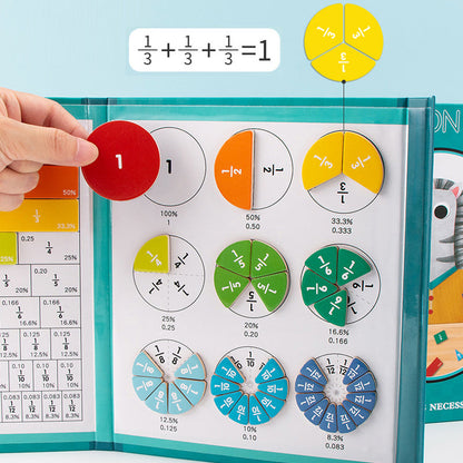 Livre magnétique – Puzzle de fractions pour enfants
