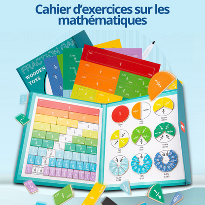 Livre magnétique – Puzzle de fractions pour enfants