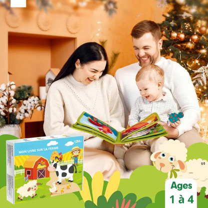 Livre éducatif Montessori d’histoires de ferme