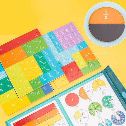 Livre magnétique – Puzzle de fractions pour enfants