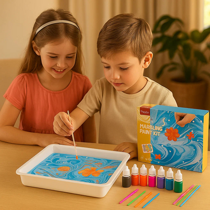 Set créatif de peinture à l'eau marbrée