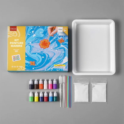 Set créatif de peinture à l'eau marbrée