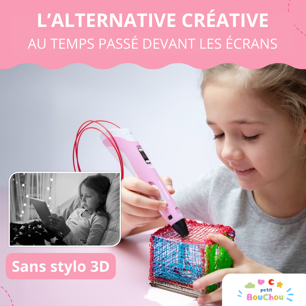 Kit de démarrage Stylo 3D – 10 filaments de couleur