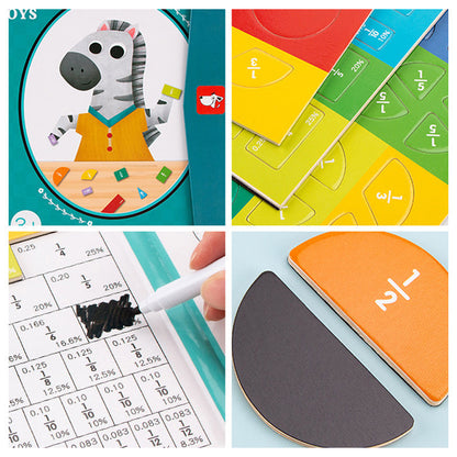 Livre magnétique – Puzzle de fractions pour enfants