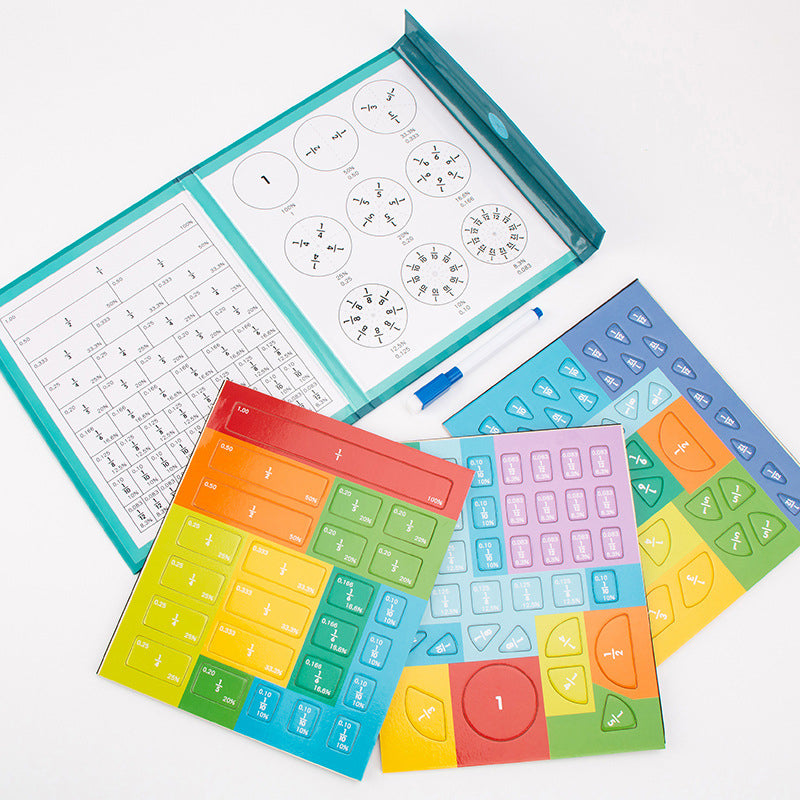 Livre magnétique – Puzzle de fractions pour enfants