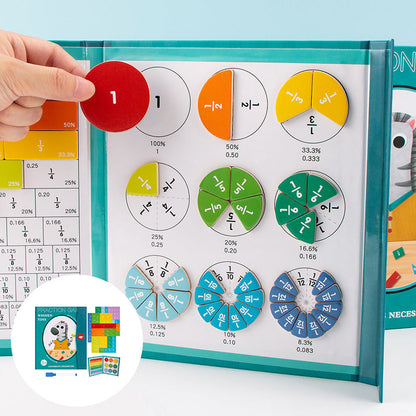 Livre magnétique – Puzzle de fractions pour enfants