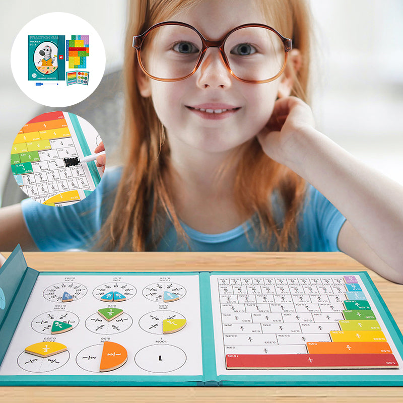 Livre magnétique – Puzzle de fractions pour enfants