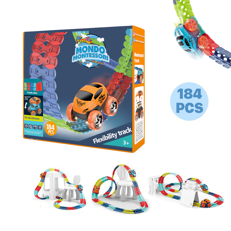Montessori Voitures™ - Piste de voitures ultra flexible
