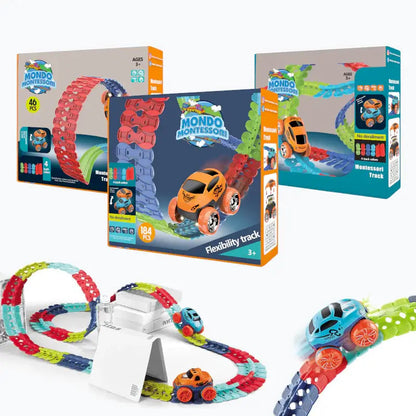 Montessori Voitures™ - Piste de voitures ultra flexible