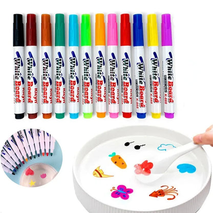 Crayons magiques pour dessins flottants (12 pièces)