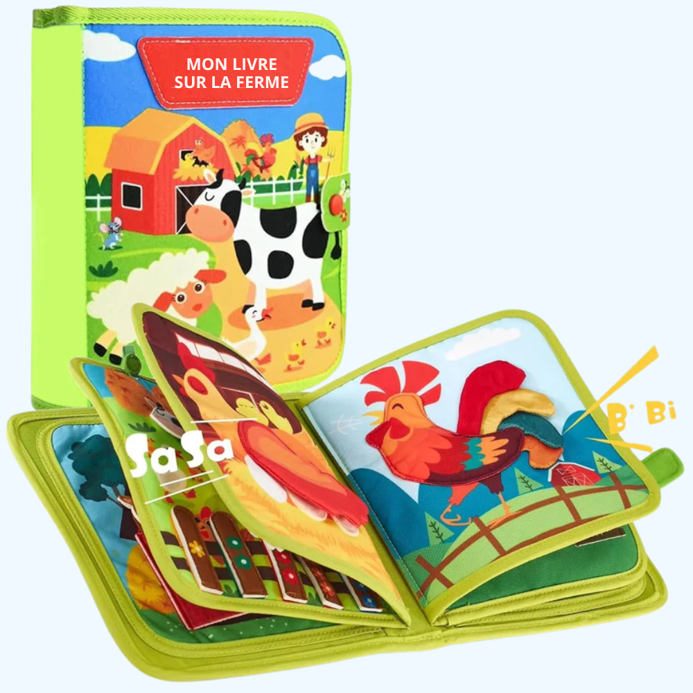 Livre éducatif Montessori d’histoires de ferme