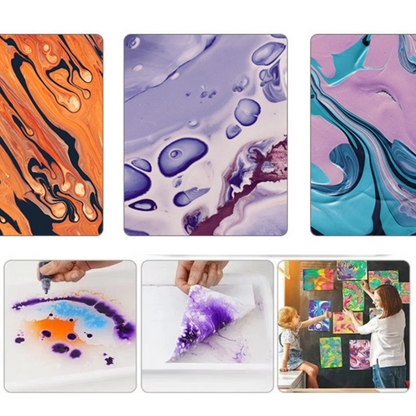 Set créatif de peinture à l'eau marbrée